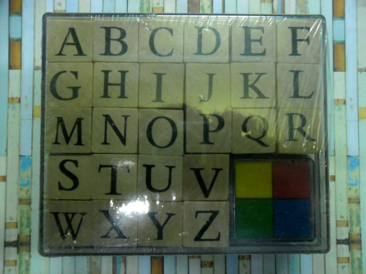 National Book Store Alphabet Stamp Set